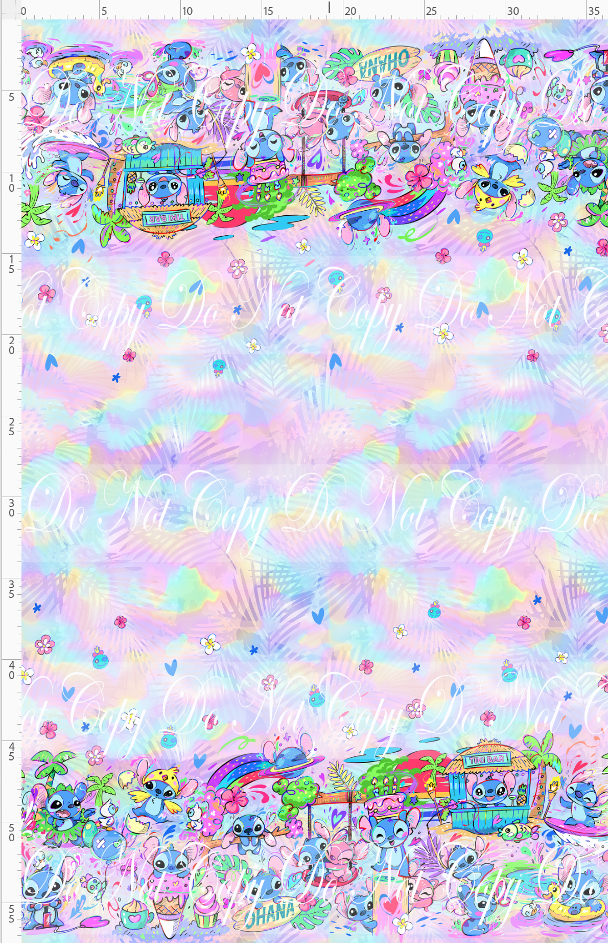 626 Cutie - Double Border - Rainbow