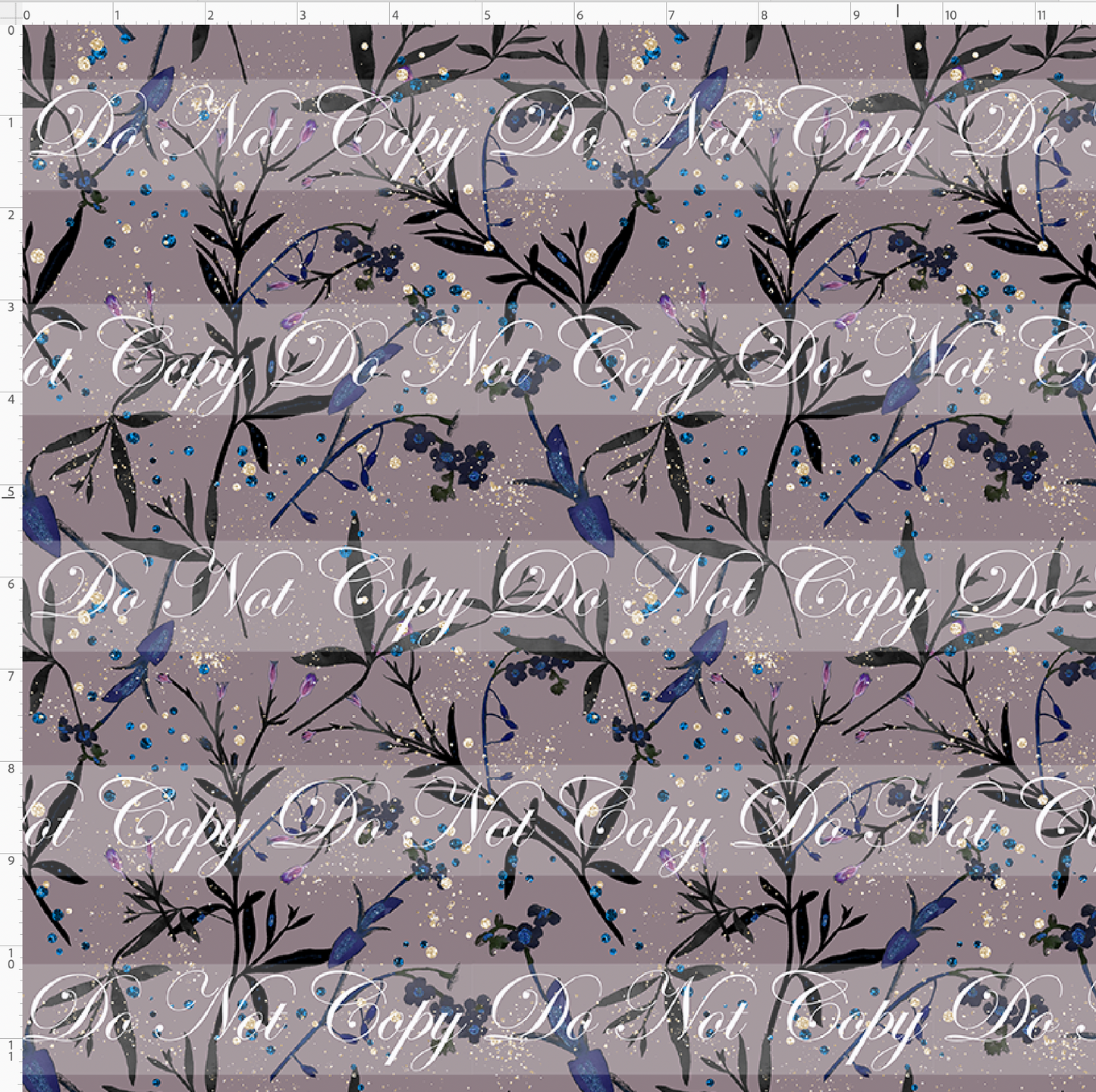 After Midnight - Grey Mini Floral