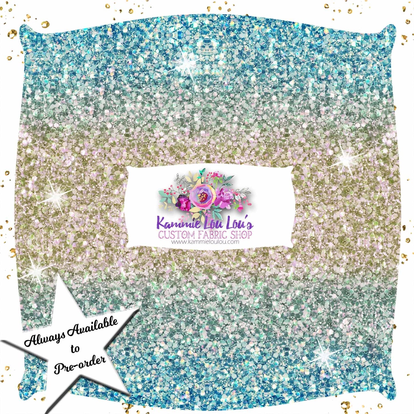 Endless Essentials: Kammieland Glitters - Blue Gold Ombre