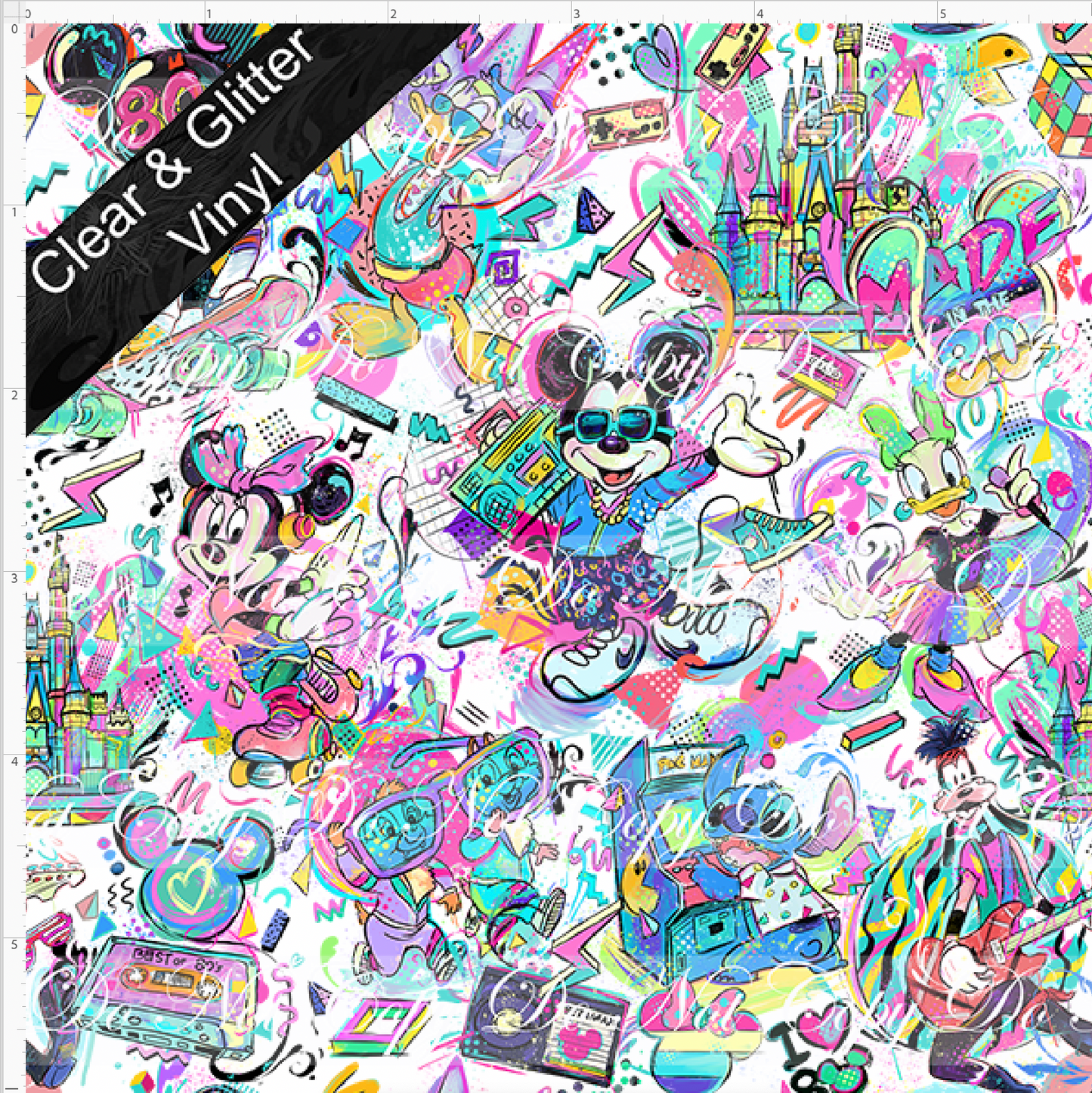 Artistic 80s-Main-Small Scale- CLEAR & GLITTER VINYL