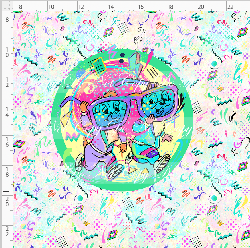 Artistic 80s-Panel-Light Pastel-Chipmunk-adult