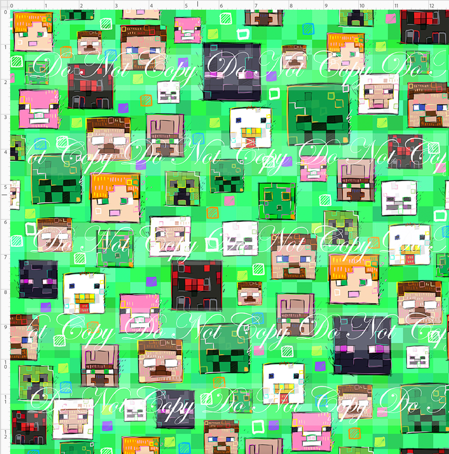 Artistic Miners - Heads - Green - regular scale