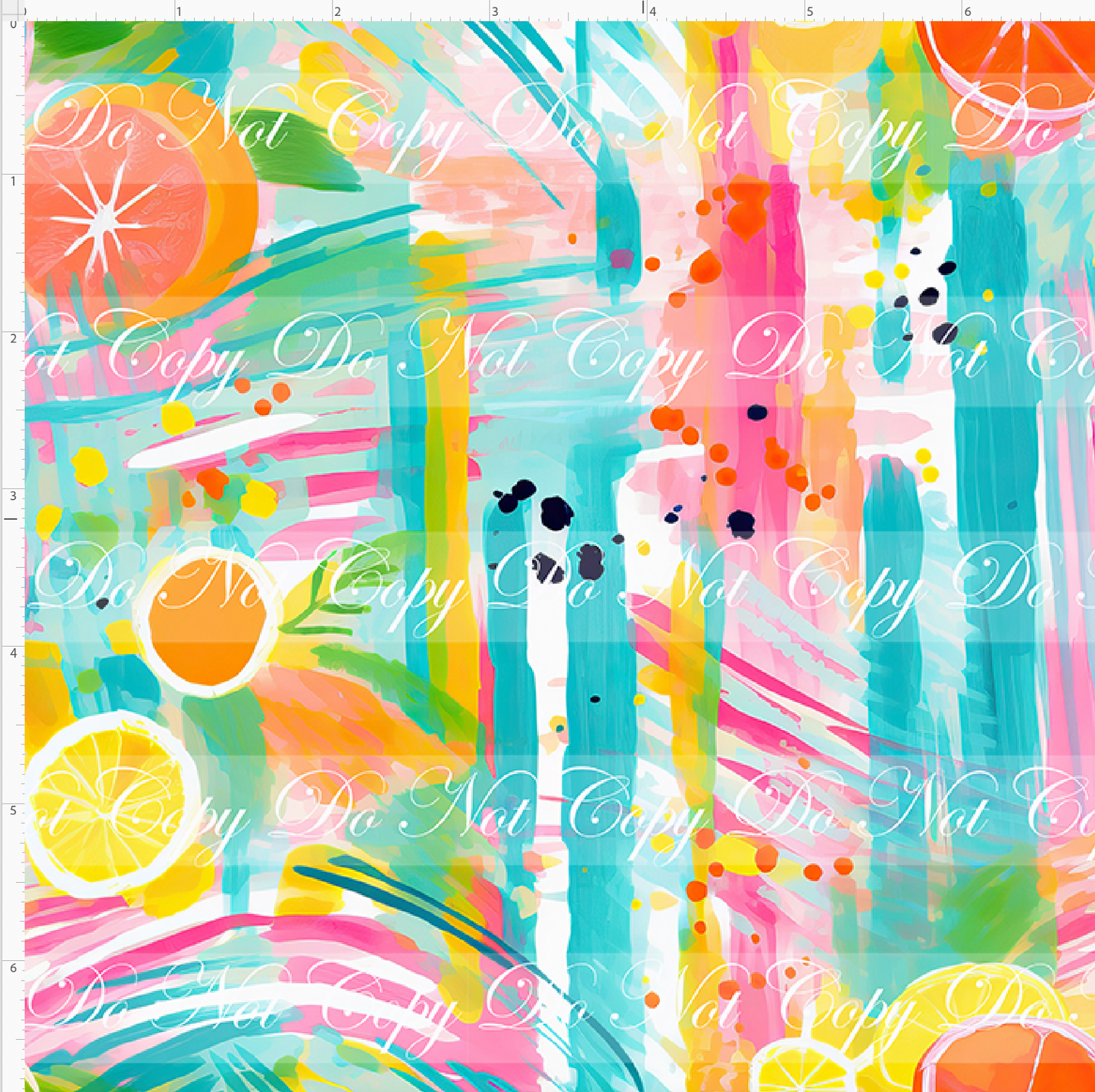 Bold Florals - Neon - Cirtus - SMALL SCALE