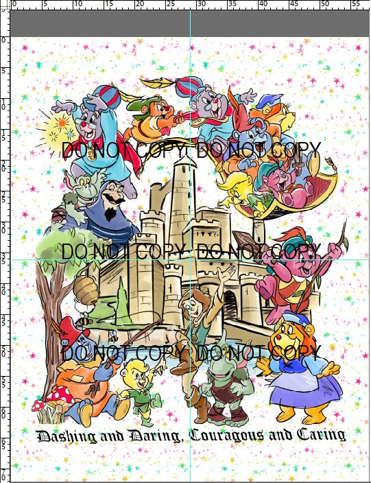 Bouncing Bears - Full Size Blanket Panel 58W x 72H