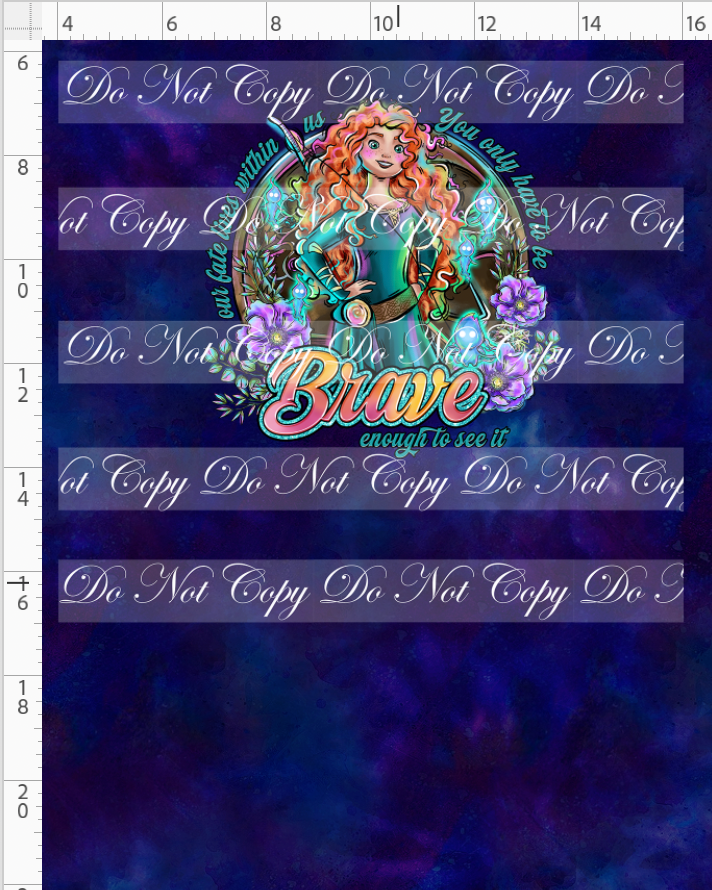 Brave at Heart - panel - navy - Words - CHILD