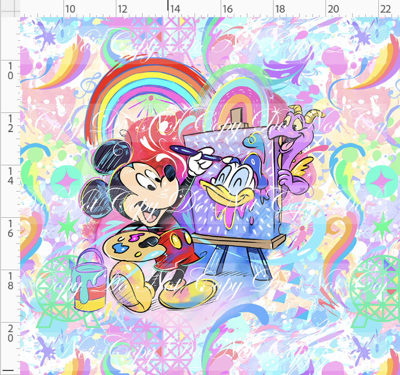 Celebrate the arts -panel - boy mouse - adult - color