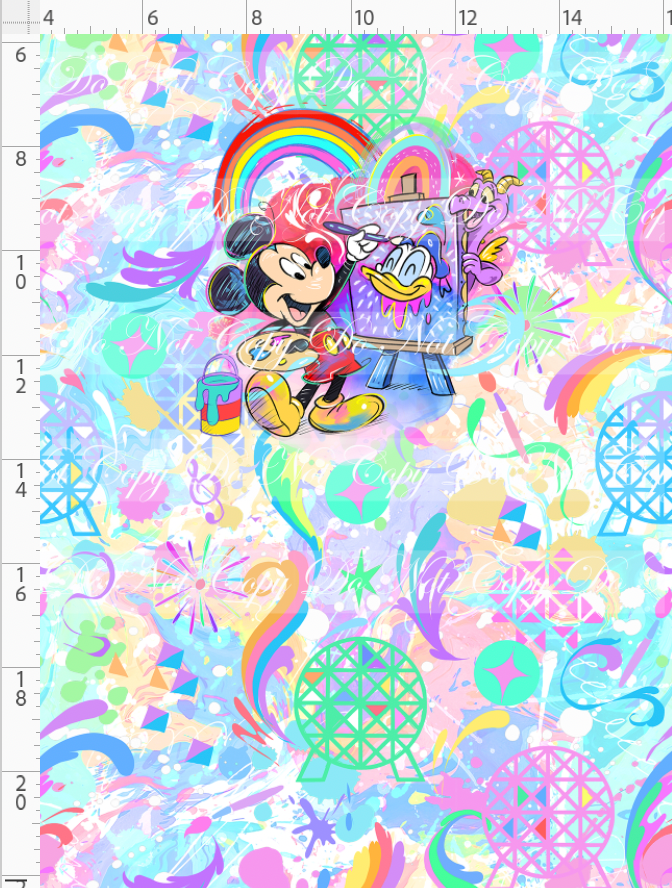 Celebrate the arts -panel - boy mouse - child - color