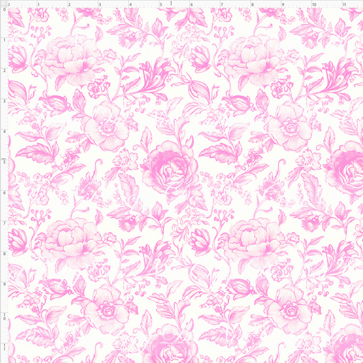 Chinoiserie Floral - Pink - Small Scale
