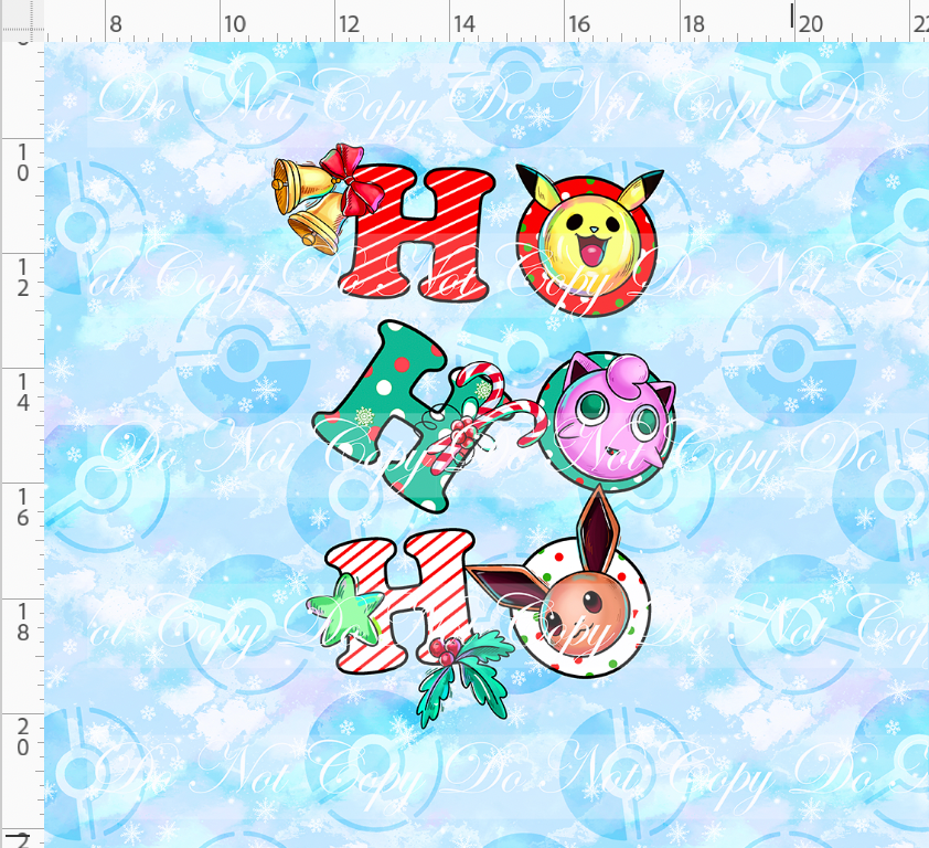 Christmas Critters - Panel - Ho Ho Ho - Adult