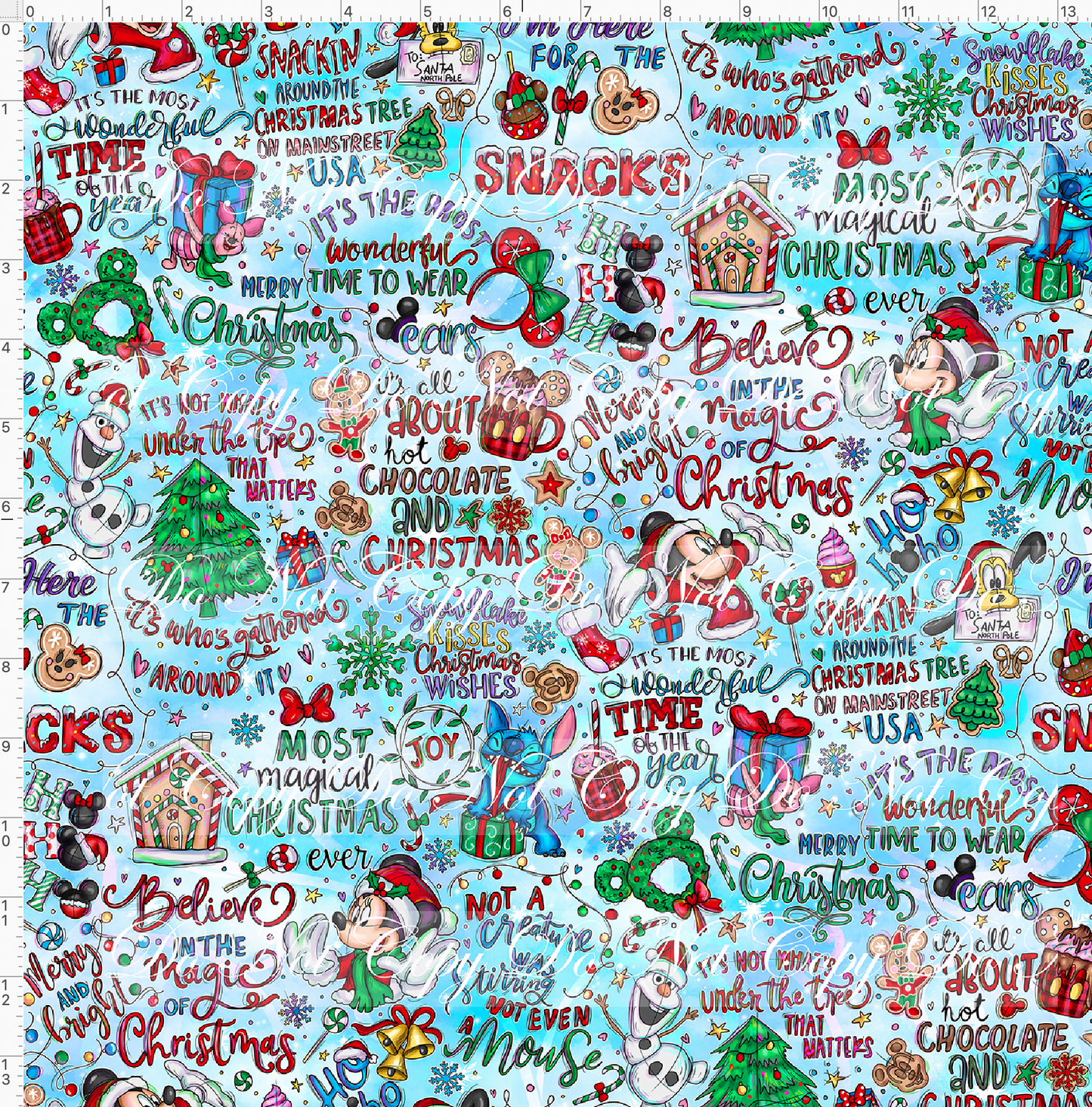 Christmas Mouse Favorite Doodles-Main-Blue-Small Scale