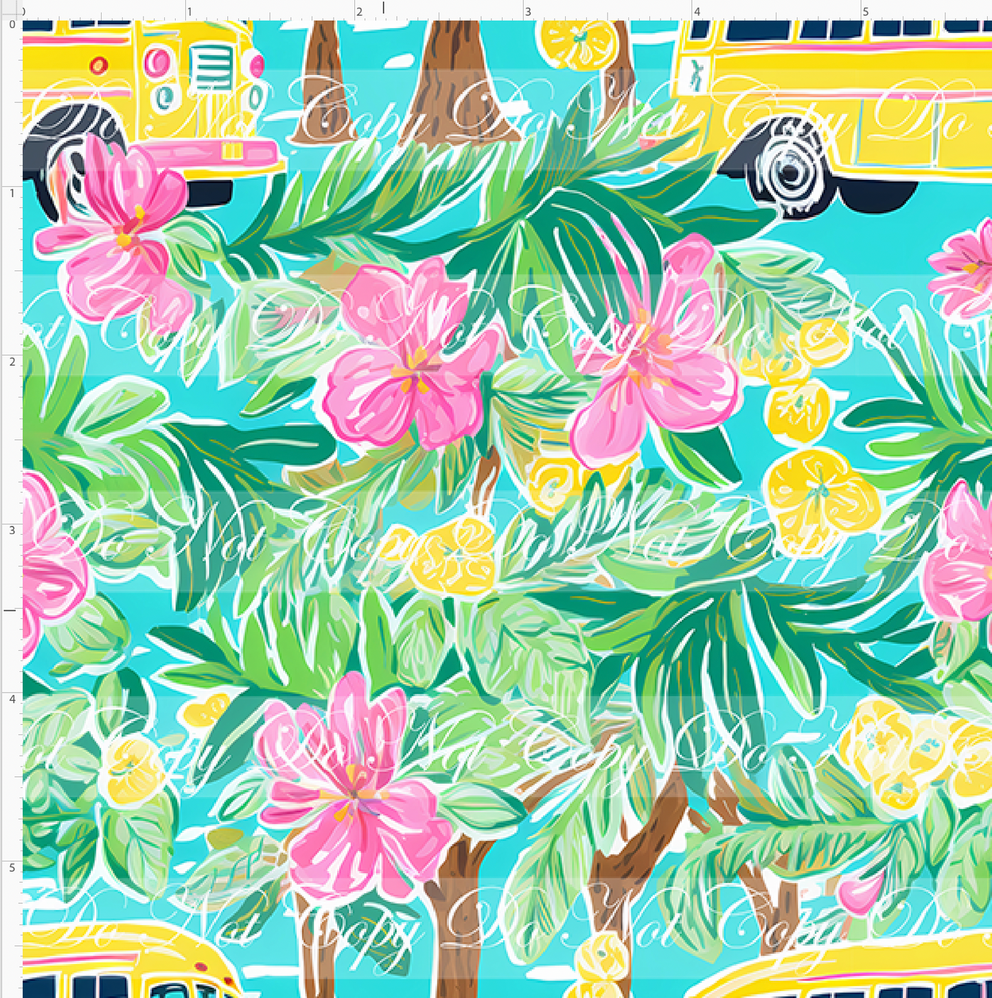 Classroom Chic - Teal School Bus