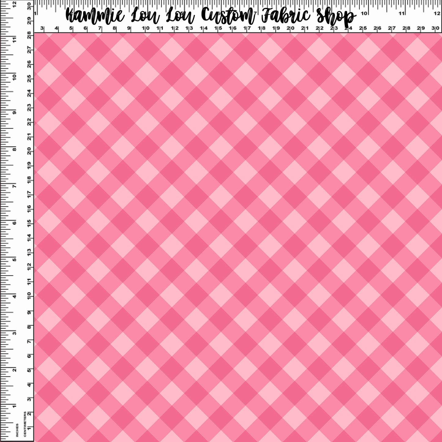 Country Roads - Gingham Pink