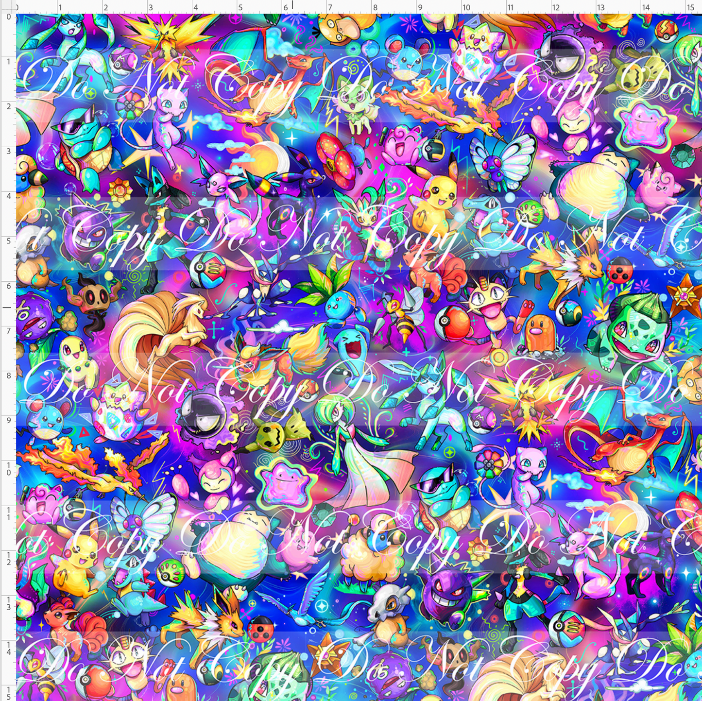 Elemental Critters - Main - pink blue - regular scale