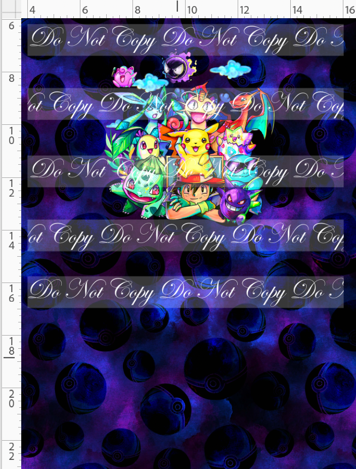 Elemental Critters - Panel - Popular group - Blue purple background - child