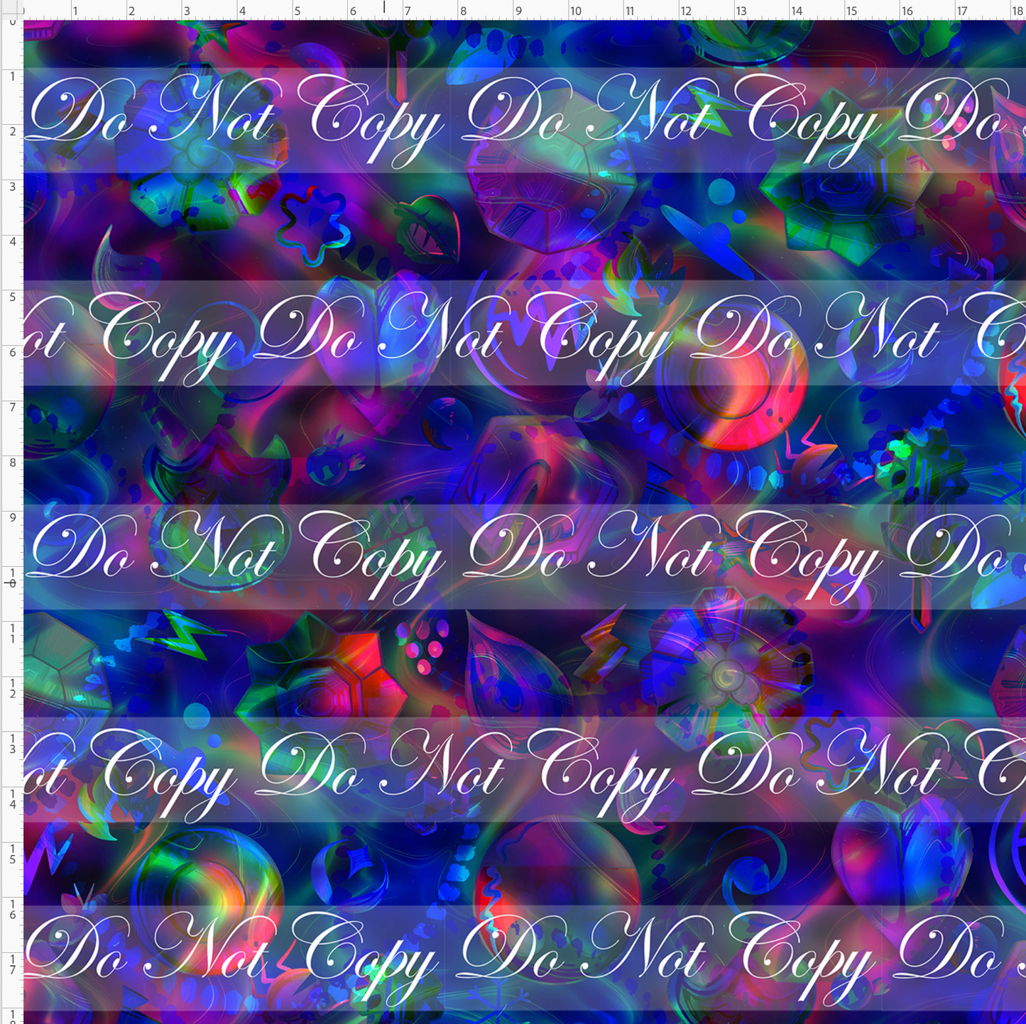Elemental Critters - dark multicolor background