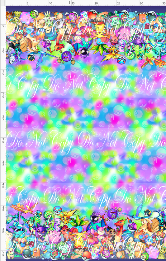 Elemental Critters - double border - colorful background