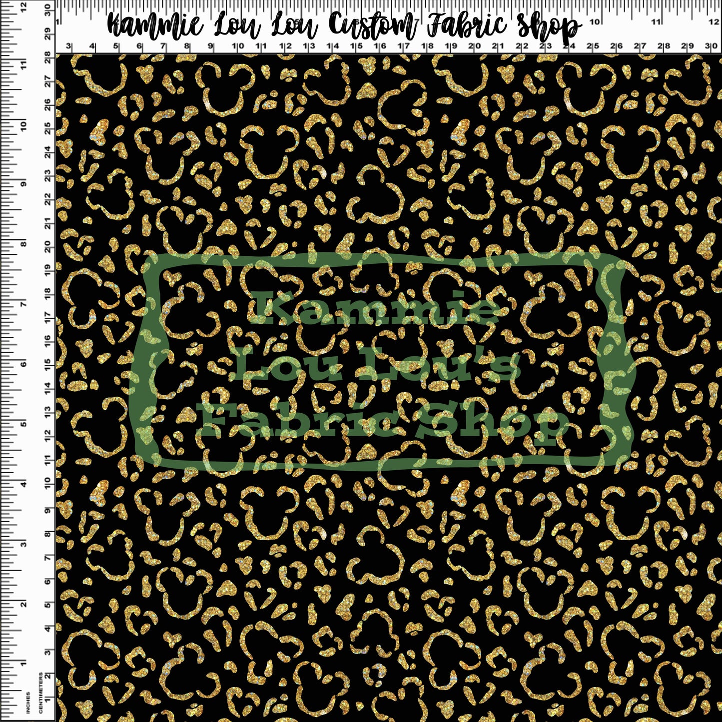 Endless Essentials - Wild Silhouettes - Black with Gold - Small Scale