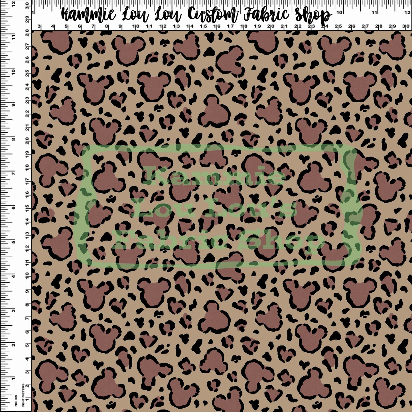 Endless Essentials - Wild Silhouettes - Brown on Tan - Small Scale