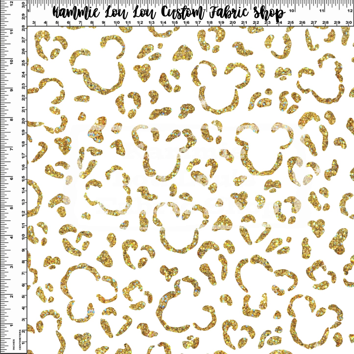 Endless Essentials - Wild Silhouettes - Gold Glitter on White - Regular Scale