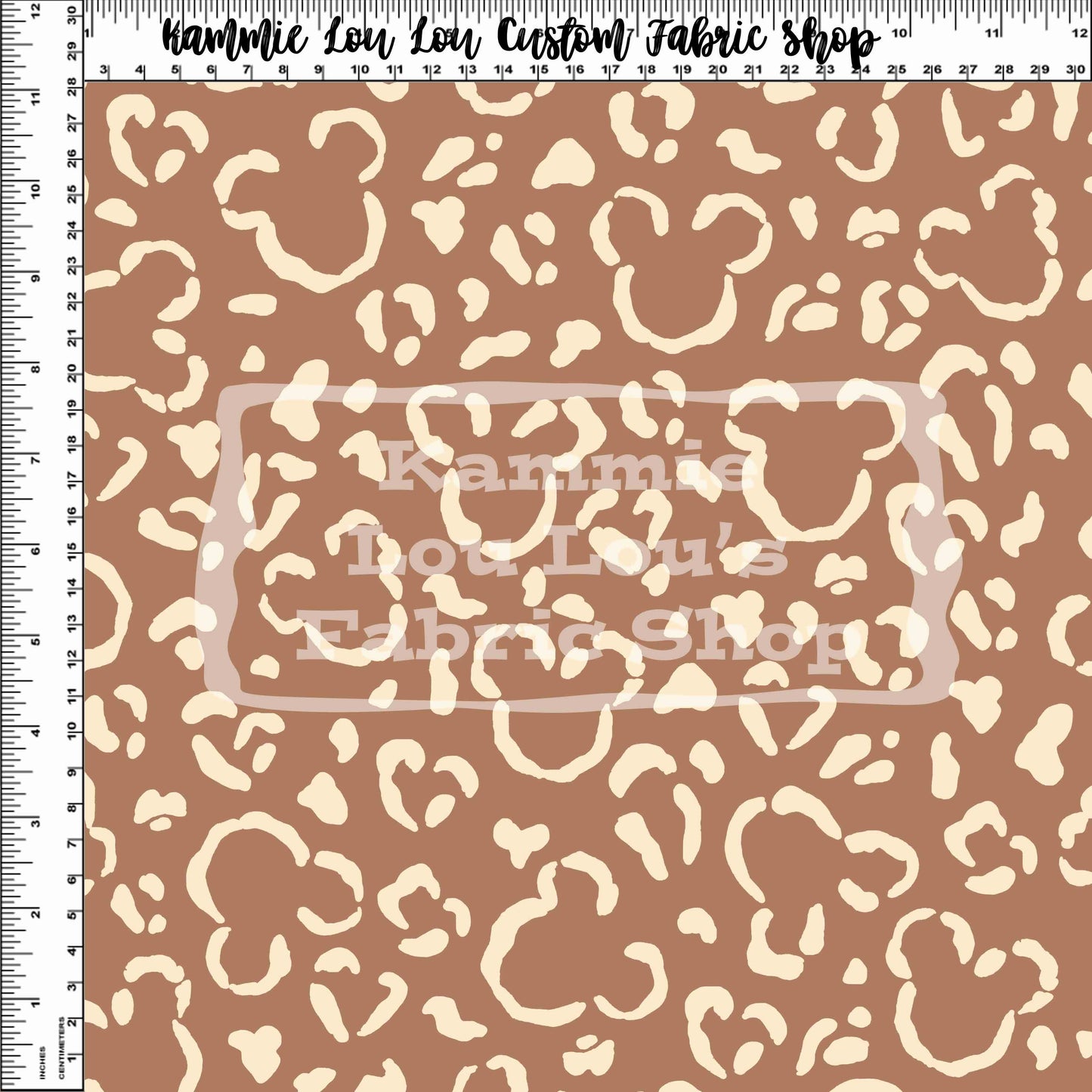 Endless Essentials - Wild Silhouettes - Tan on Brown - Regular Scale