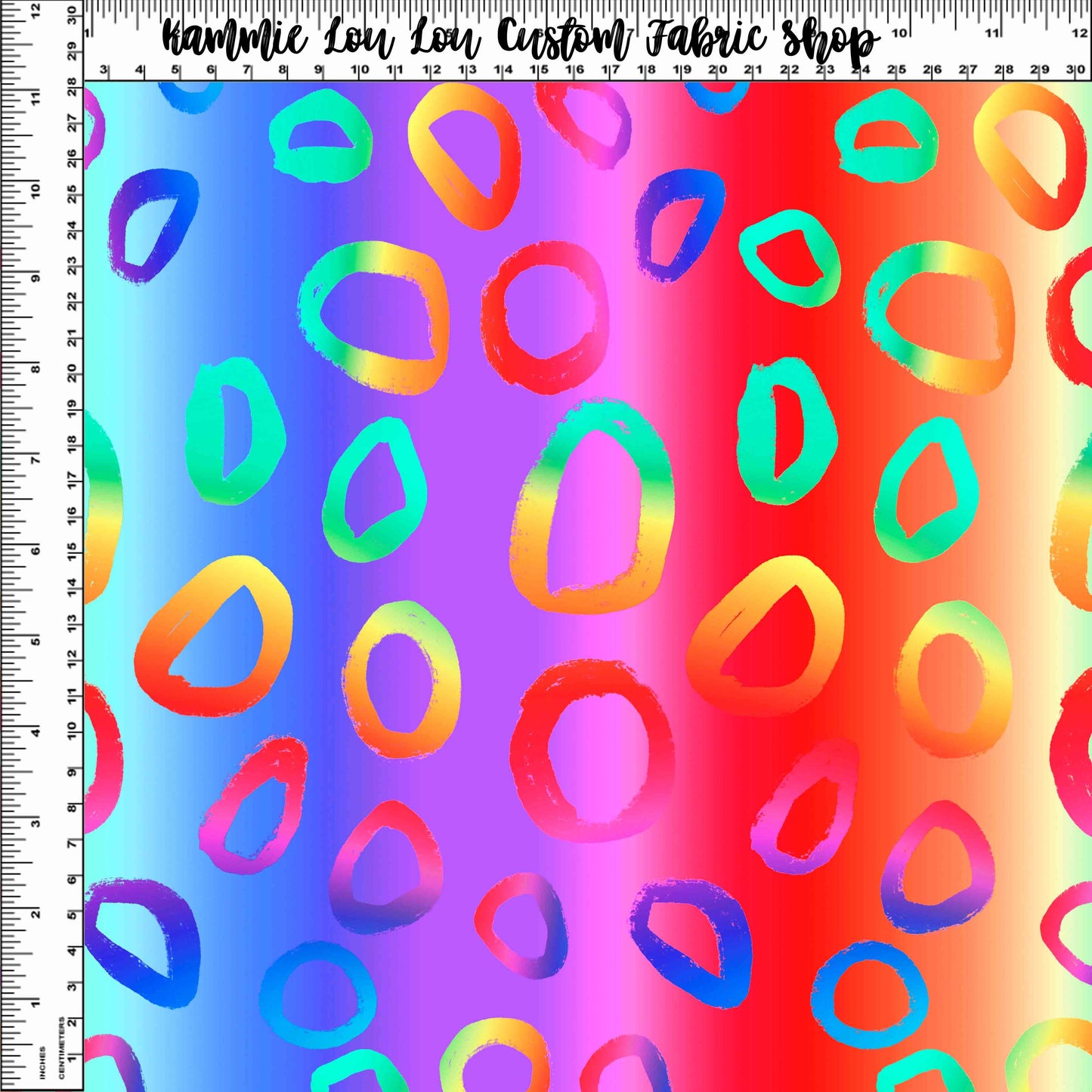 Endless Essentials Color Explosion - Abstract Red Rainbow #2