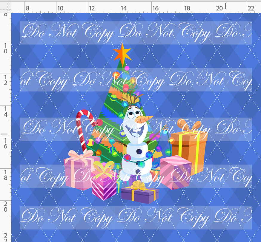 Festive Christmas-Panel-Snowman-Cornflower-Adult
