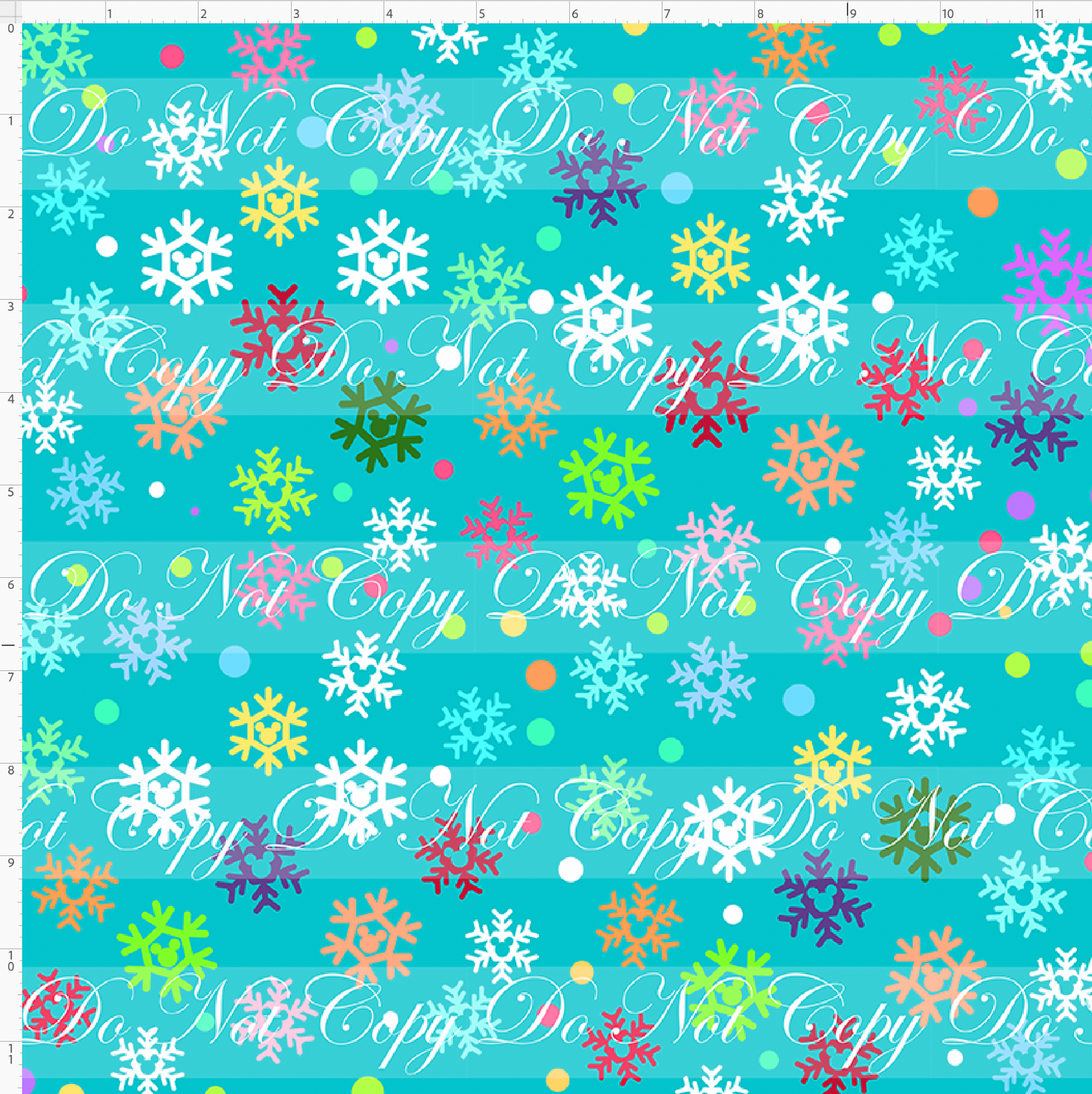 Festive Christmas-Snowflake-Turquoise