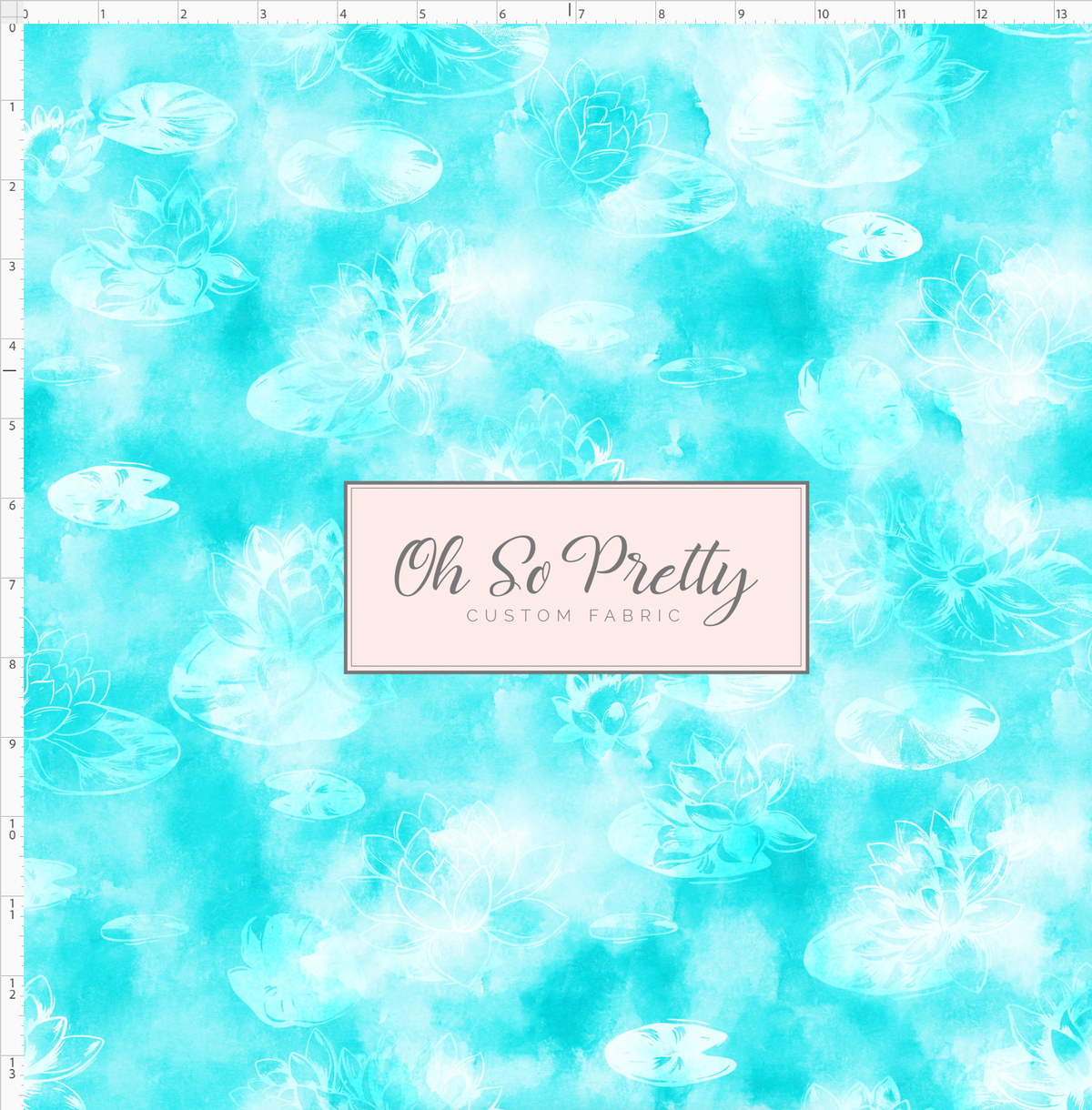 Frogs & Fireflies-Background for Princess-aqua