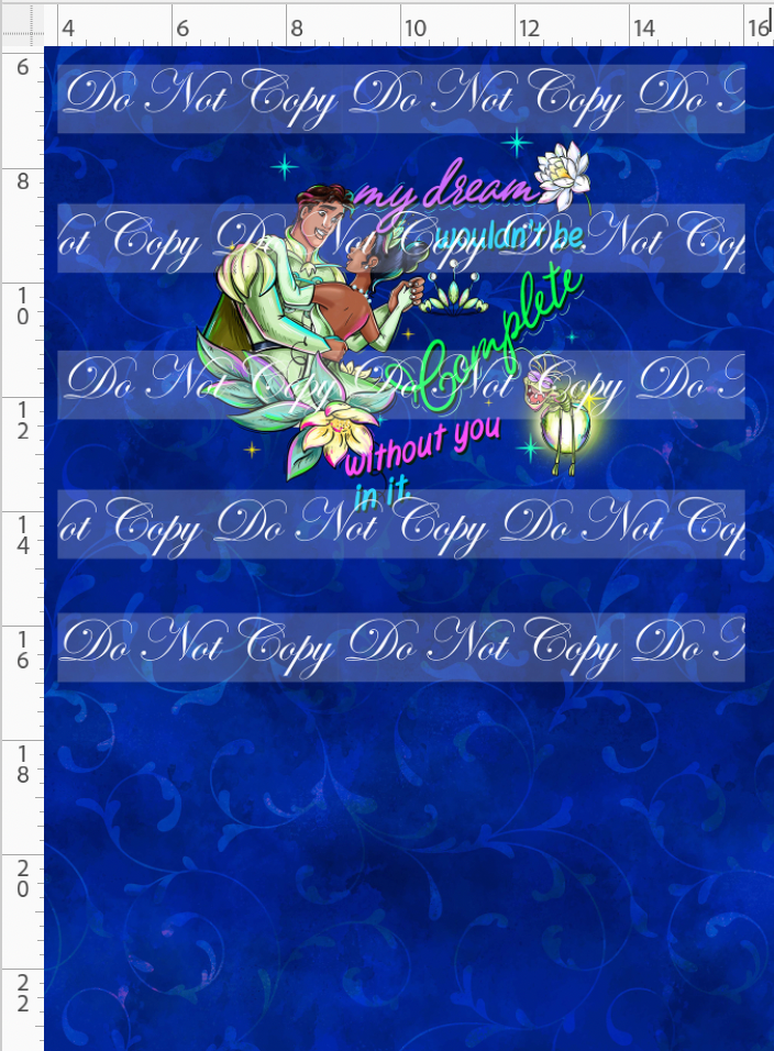 Frogs & Fireflies-Panel for main-Blue-couple-child