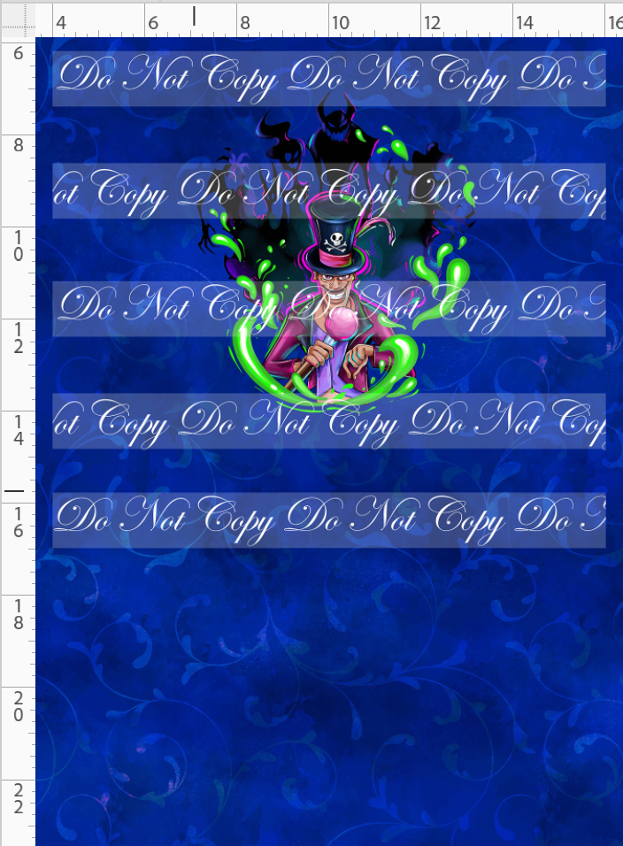 Frogs & Fireflies-Panel for main-blue-villain-child