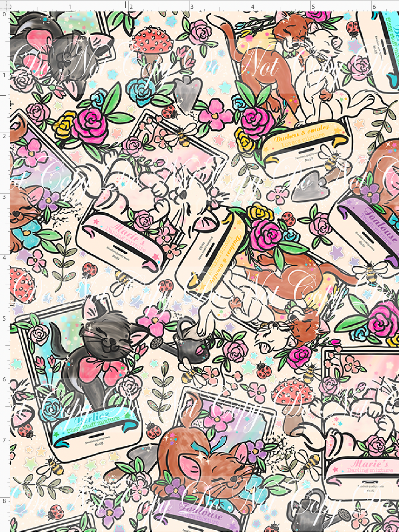 Garden Seed Packet-Cats-off white-small scale