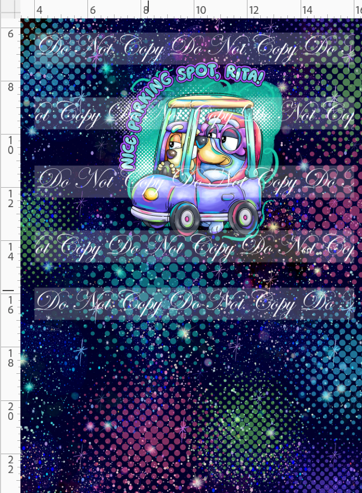 Heeler Hideaway - Panel - Rita - Navy - child