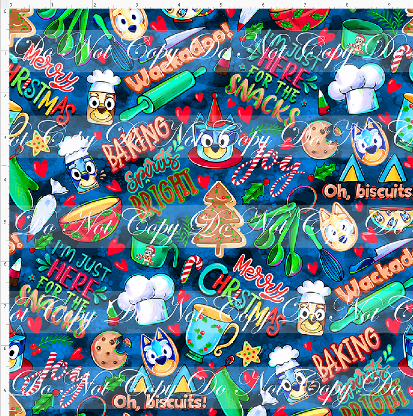 Heeler Holidays - cookies - Navy - SMALL SCALE