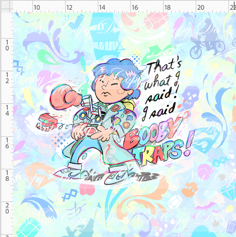 Hey you guys - panel - colorful - booby traps - ADULT