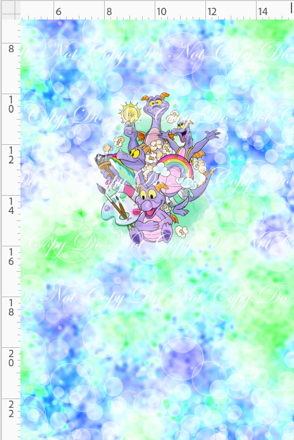 Imagination Dragon - Panel - Blue Green - CHILD