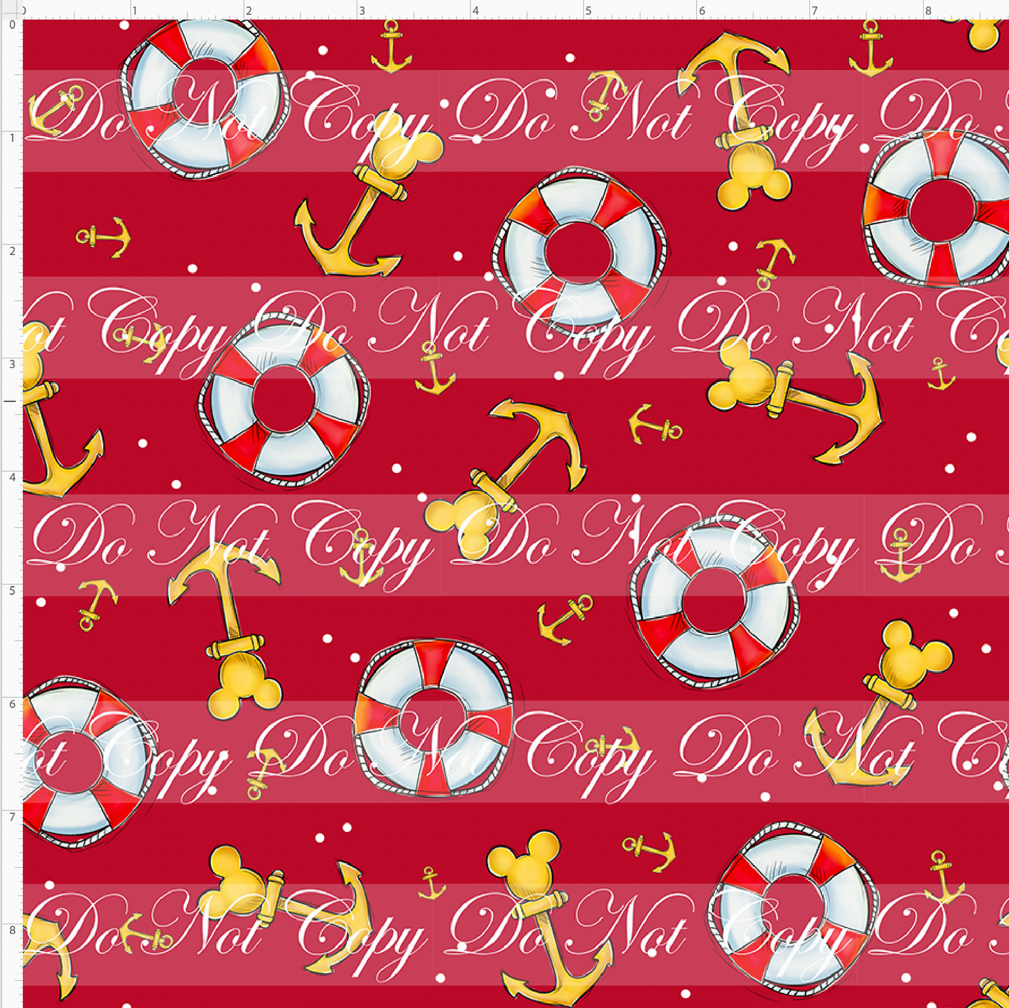 Its Cruise Time - Red Coordinate - Small Scale
