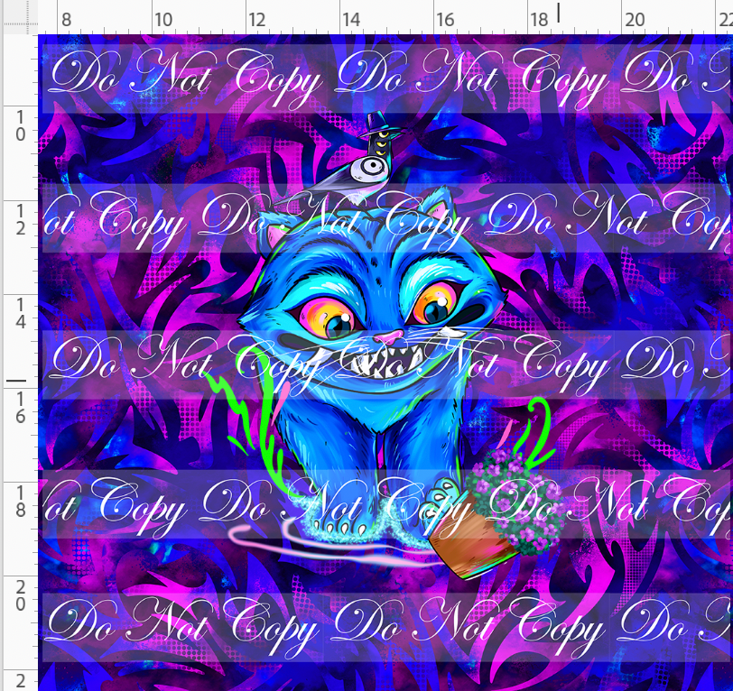 KPOP Huntrix - Panel - ADULT - Tiger - Blue Pink