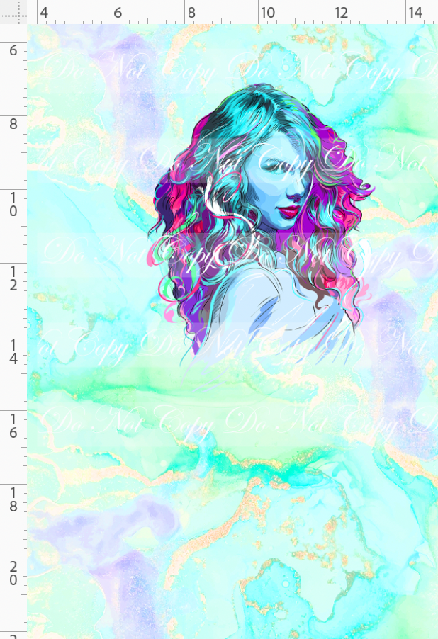 Karma & Chaos-Panel-Face-green blue-child