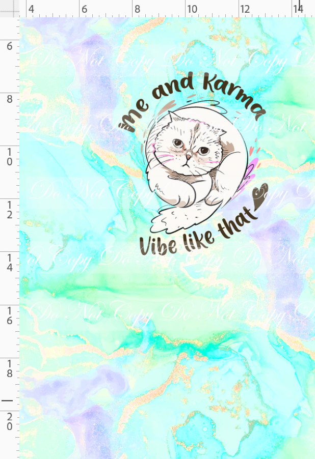 Karma & Chaos-Panel-Karma vibe-green blue-child
