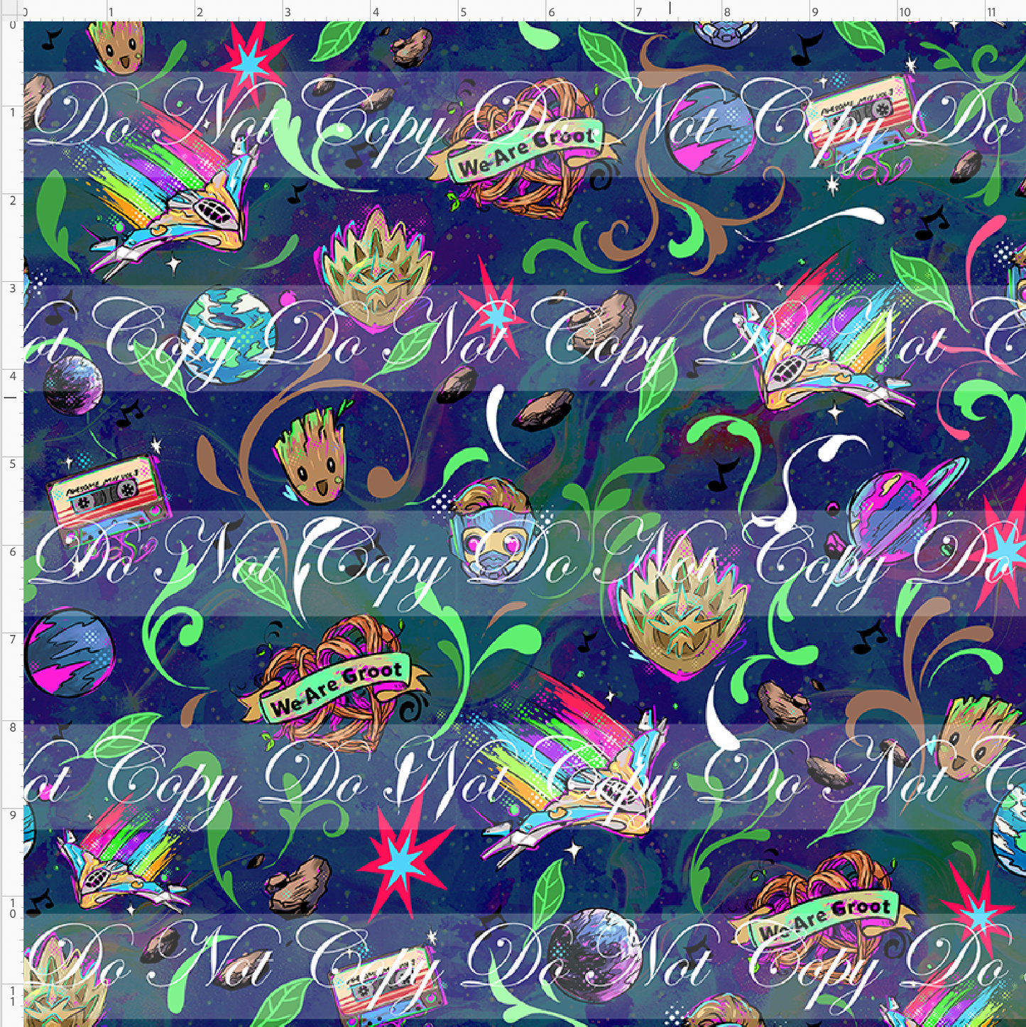 Kawaii Lord of the Galaxy - coordinate - navy - REGULAR SCALE