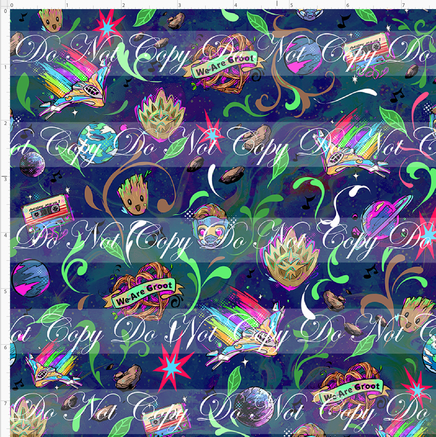 Kawaii Lord of the Galaxy - coordinate - navy - SMALL SCALE