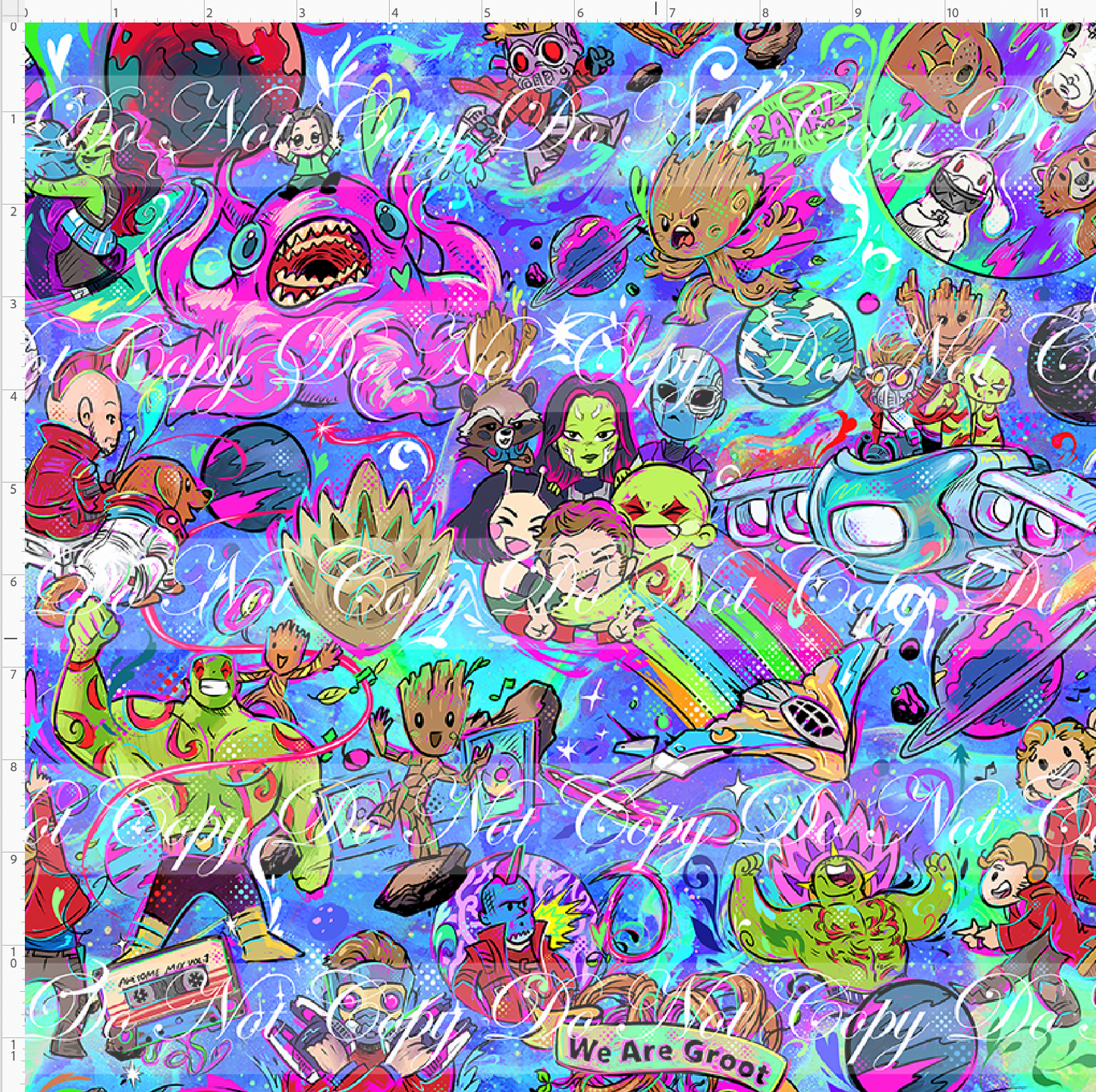 Kawaii Lord of the Galaxy - main - blue - REGULAR SCALE