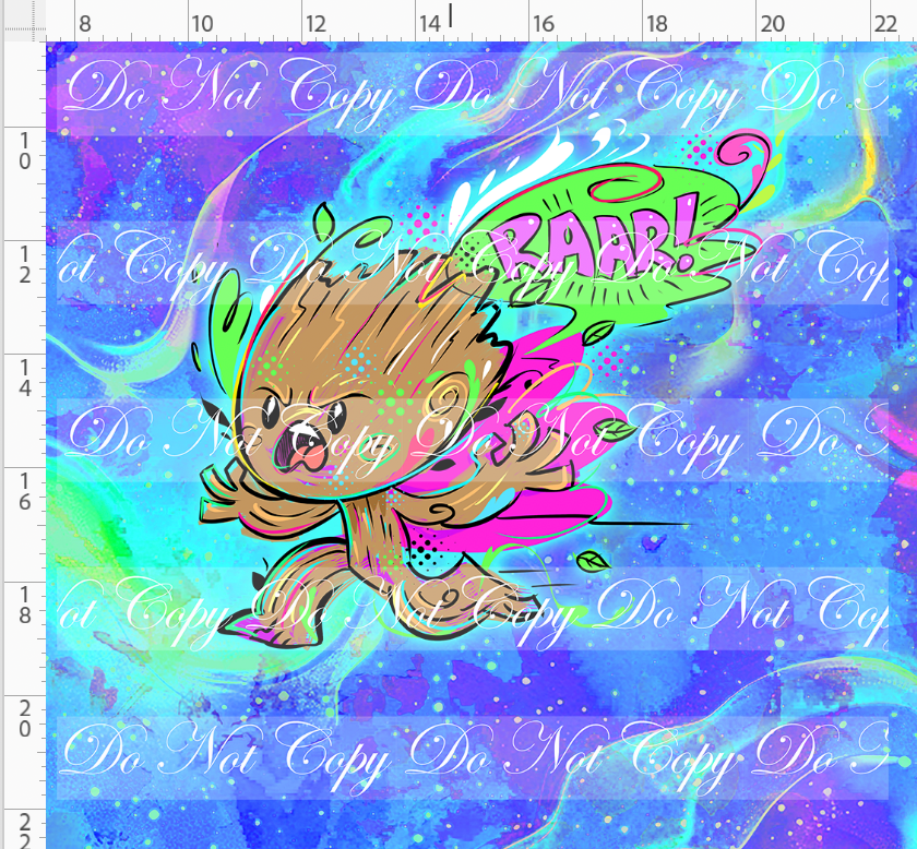 Kawaii Lord of the Galaxy - panel - blue - raar - ADULT