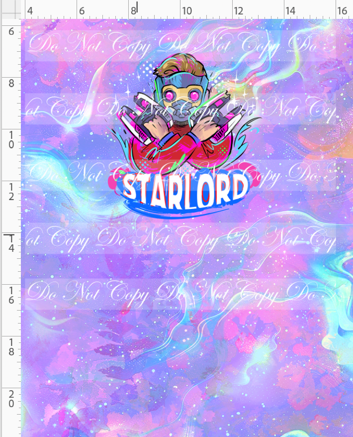 Kawaii Lord of the Galaxy - panel - purple - starlord - CHILD