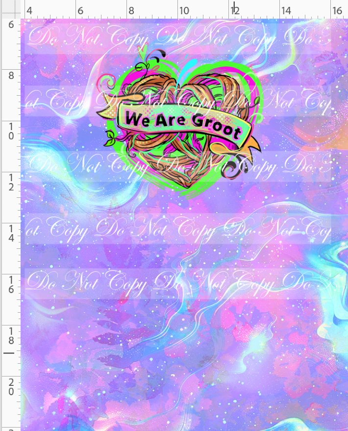 Kawaii Lord of the Galaxy - panel - purple - we are groot - CHILD