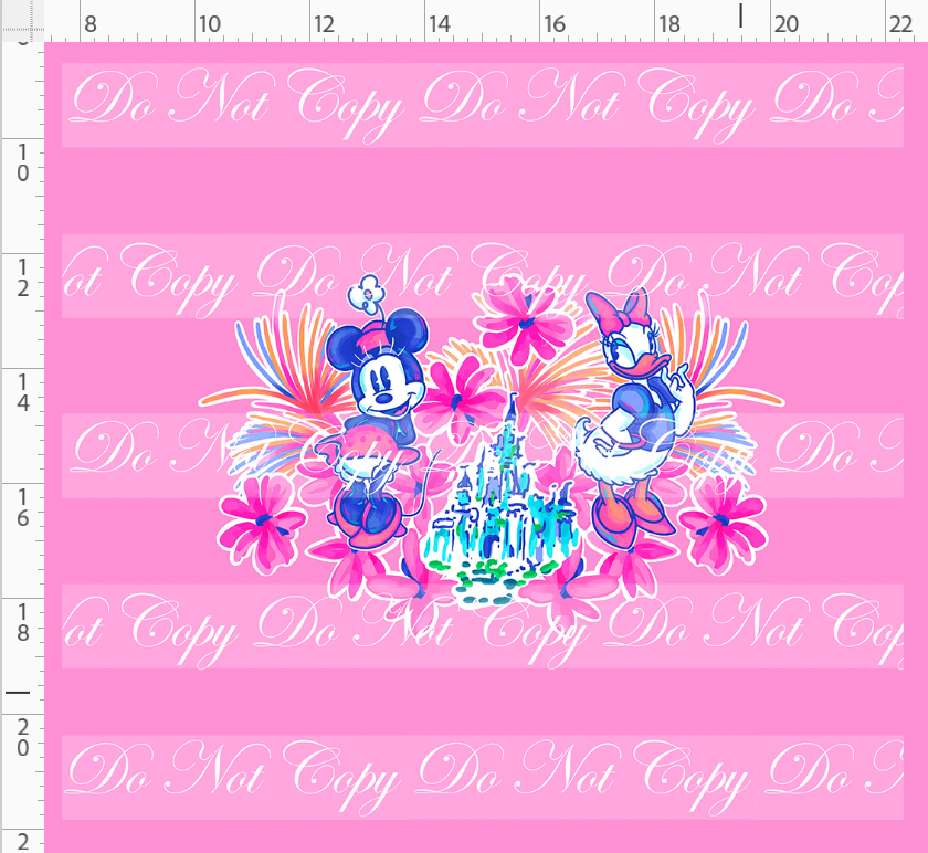 LP-Spring Floral Girls-Panel-Pink-adult