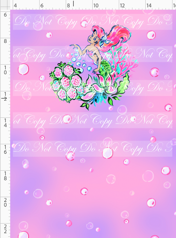 LP Inspired-Mermaid-panel-swimming-pink-child