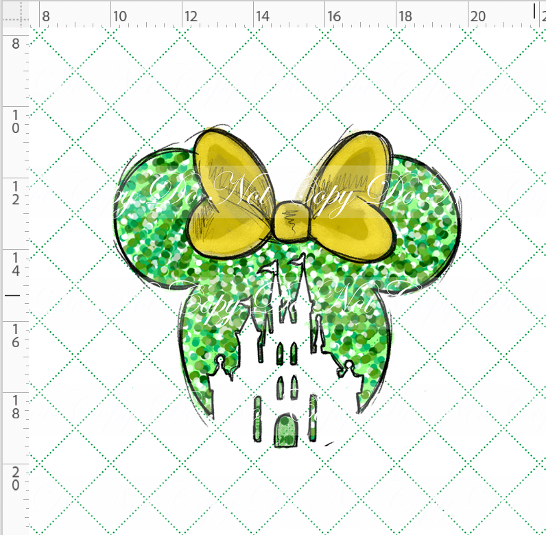 Lucky Mouse - Panel - Girl Mouse Head - ADULT