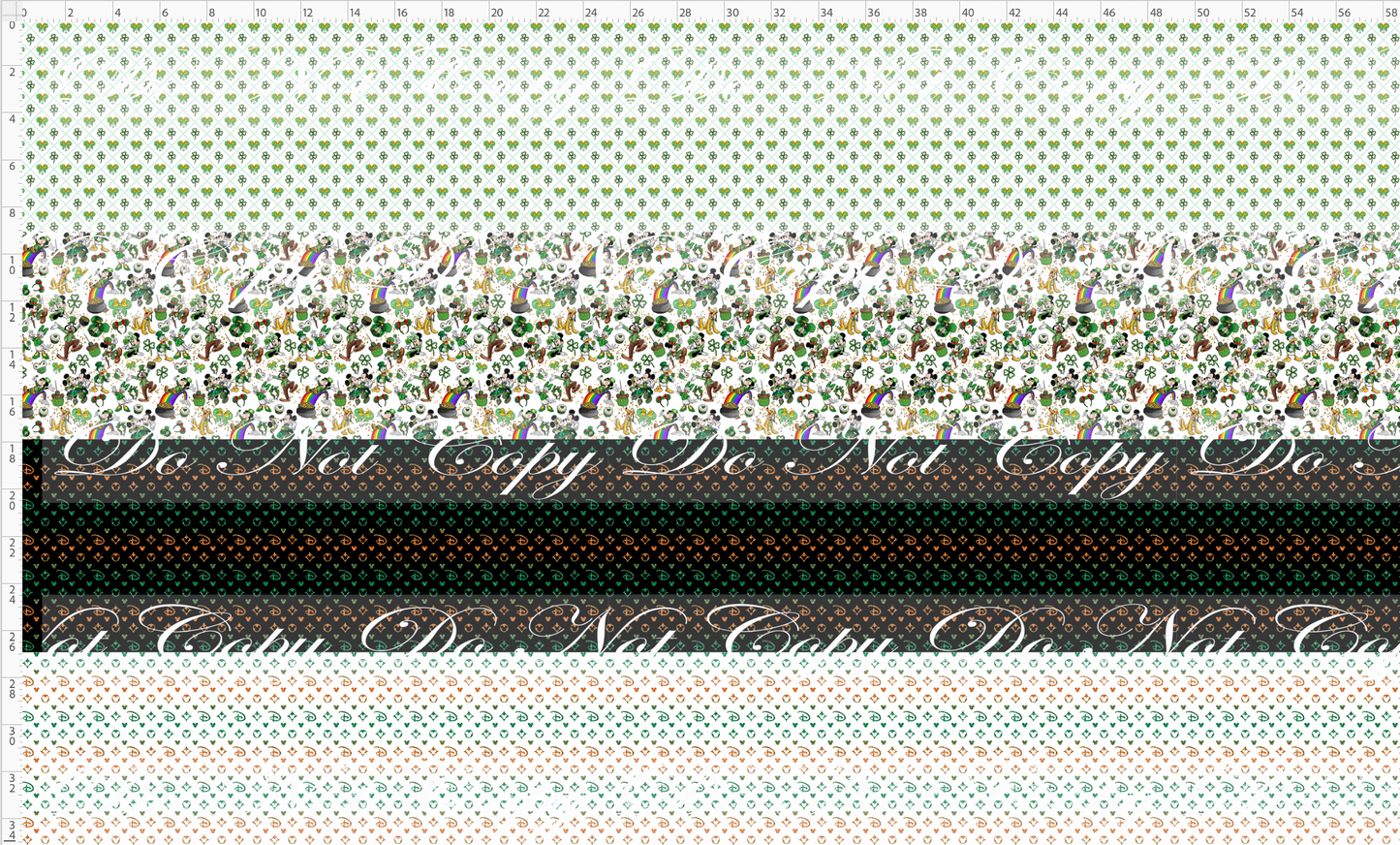 Lucky Mouse - Tiny Yard Rapport Panel 58W x 36H