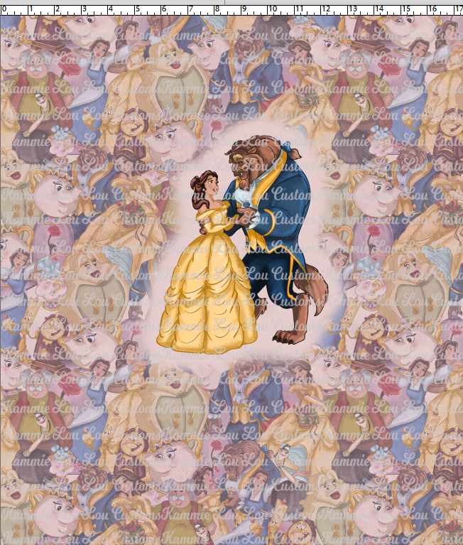 MAGICAL VACATION - ALL STACKED UP - PANELS - THE ROSE - BEAUTY & BEAST ADULT